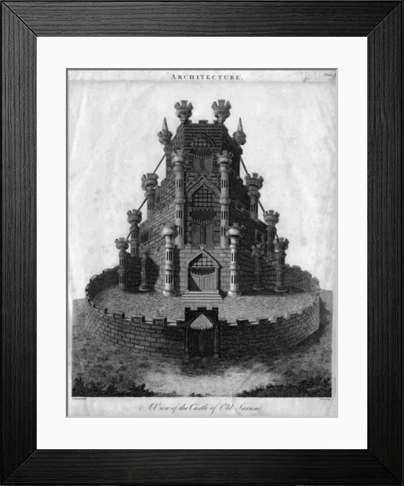 Framed Print : Old Sarum Castle Framed Print : Old Sarum Castle