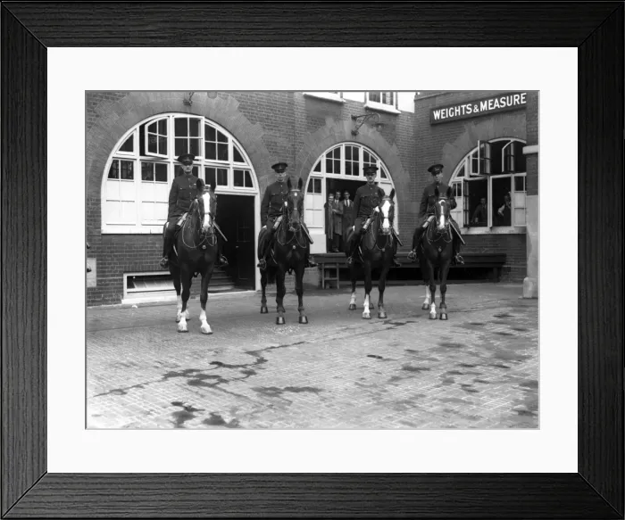 Framed Print : Four Mounted Policemen Framed Print : Four Mounted Policemen