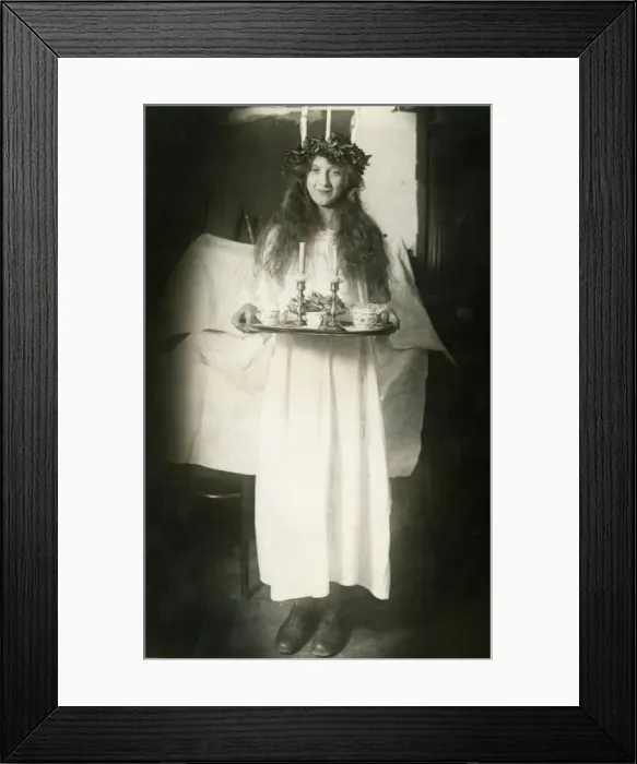 Framed Print : Christmas  /  Sweden  /  Lucia