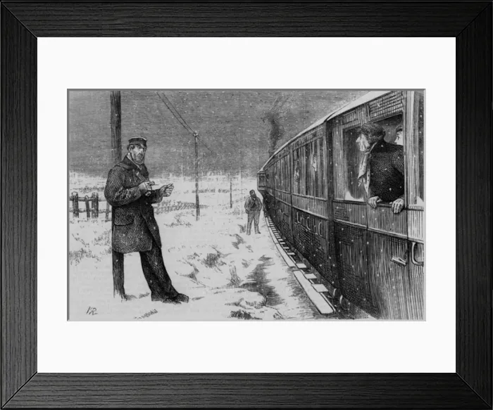 Framed Print : Stopping in the Snow Framed Print : Stopping in the Snow