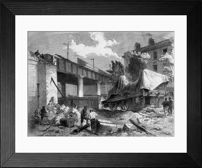 Framed Print : Rail Accident London Framed Print : Rail Accident London