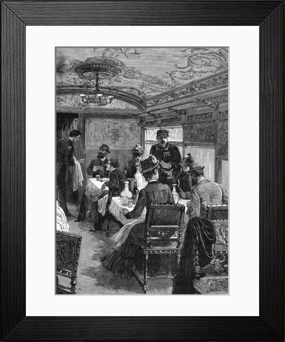 Framed Print : French Dining Car Framed Print : French Dining Car