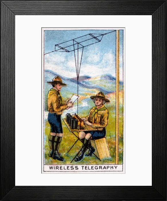 Framed Print : Scouts / Telegraphy 20C Framed Print : Scouts / Telegraphy 20C