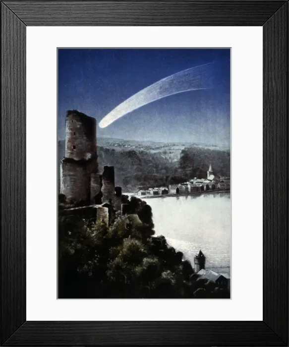 Framed Print : Comet of 1811 Rhine Framed Print : Comet of 1811 Rhine