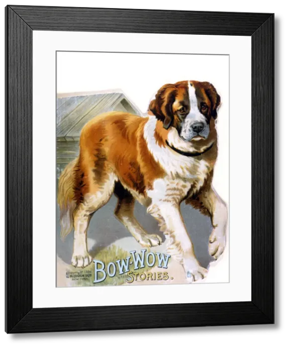 Framed Print : St Bernard on Book Cover Framed Print : St Bernard on Book Cover