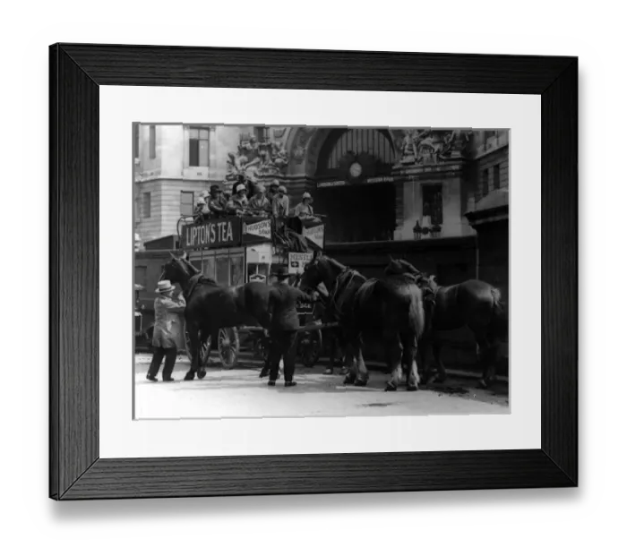 Framed Print : London Horse Bus Framed Print : London Horse Bus