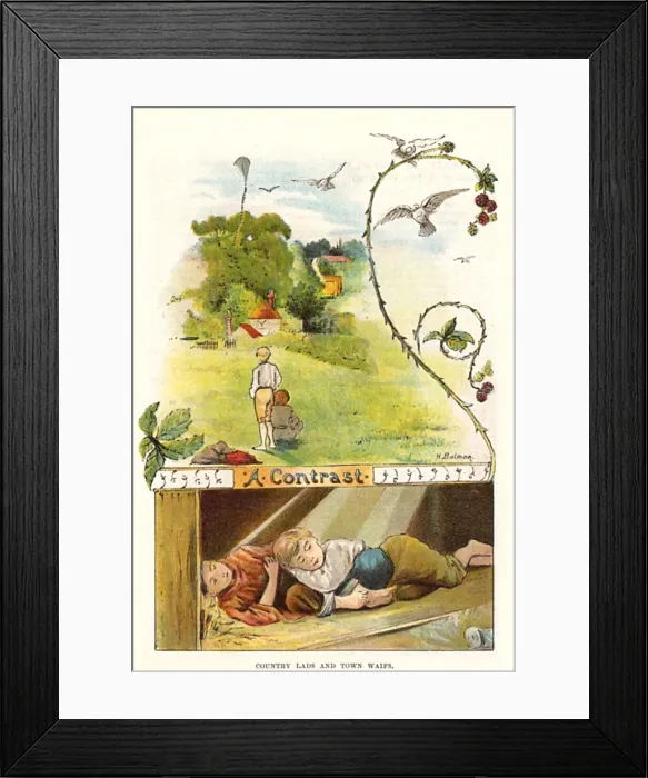 Framed Print : Street Arabs, & Country Framed Print : Street Arabs, & Country
