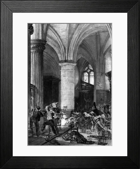 Framed Print : Fighting Paris 1830 Framed Print : Fighting Paris 1830
