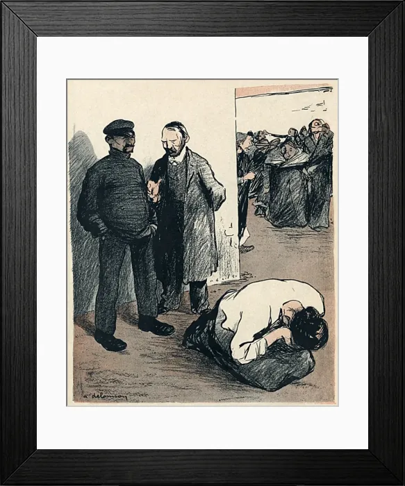 Framed Print : Asylum Pregnant Woman