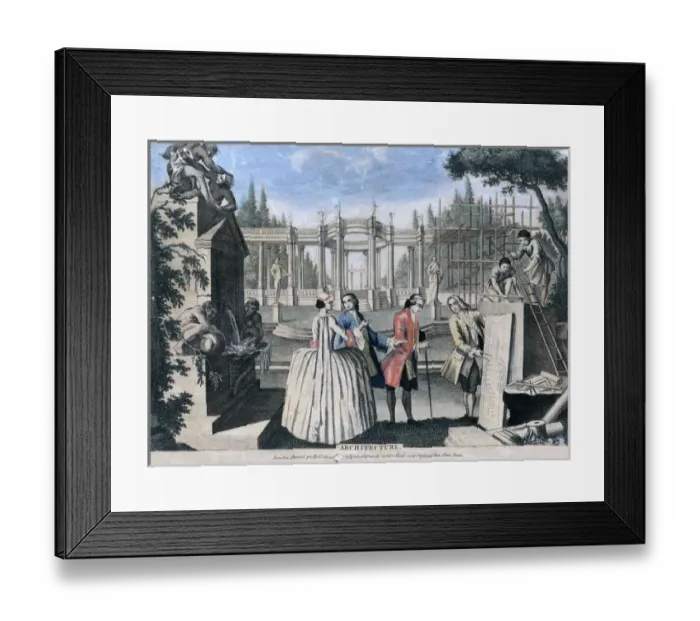 Framed Print : Work on a Country House Framed Print : Work on a Country House