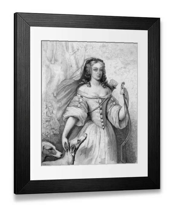 Framed Print : LA Valliere as Huntress Framed Print : LA Valliere as Huntress