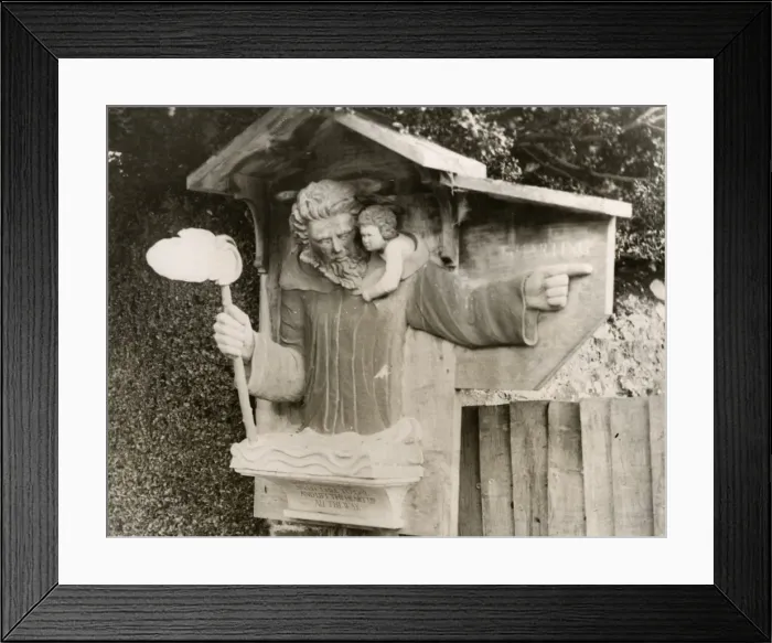 Framed Print : St. Christopher Signpost Framed Print : St. Christopher Signpost