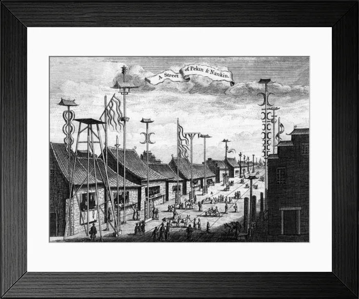 Framed Print : Chinese Street Scene Framed Print : Chinese Street Scene