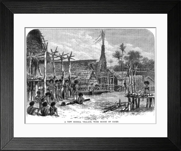 Framed Print : New Guinea Village Framed Print : New Guinea Village