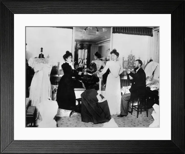 Framed Print : German Dressmakers 1900 Framed Print : German Dressmakers 1900