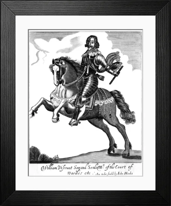 Framed Print : Wm Fiennes Say & Sele Framed Print : Wm Fiennes Say & Sele