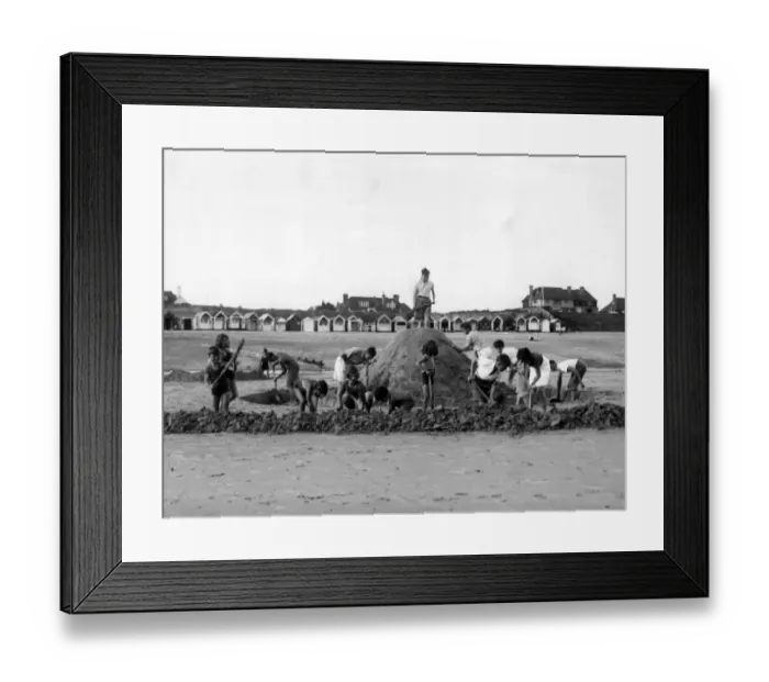 Framed Print : King of the Sandcastle