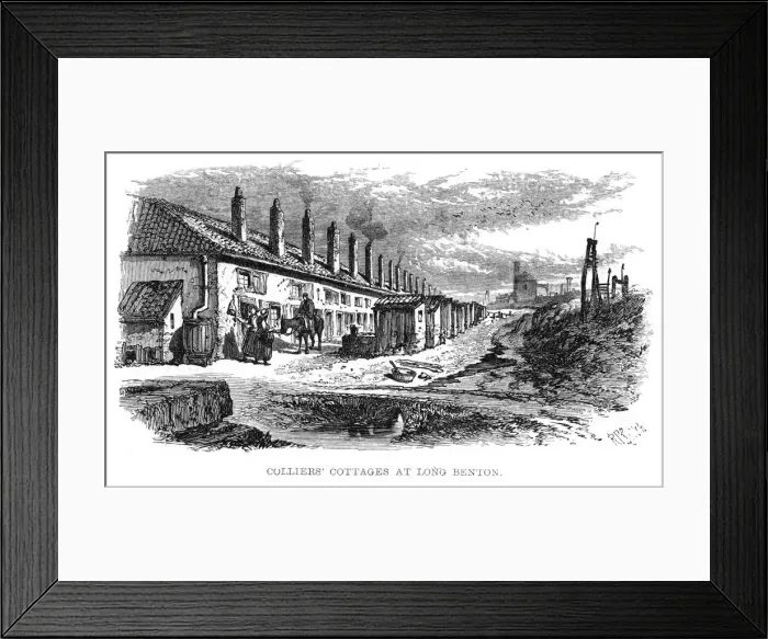 Framed Print : Tyneside Miners Homes Framed Print : Tyneside Miners Homes