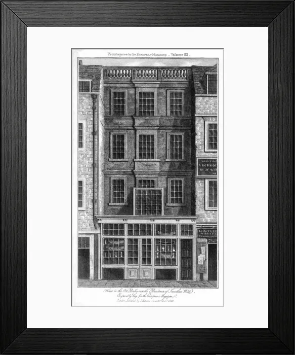 Framed Print : C18 London Home