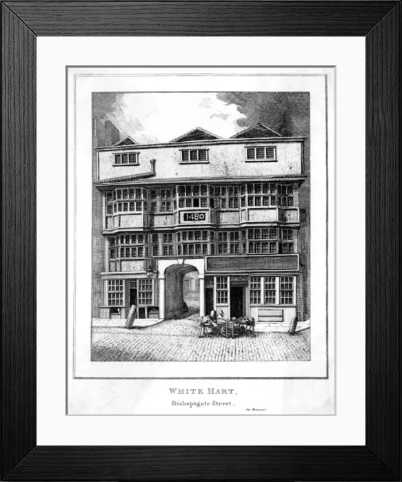 Framed Print : White Hart, Bishopsgate Framed Print : White Hart, Bishopsgate