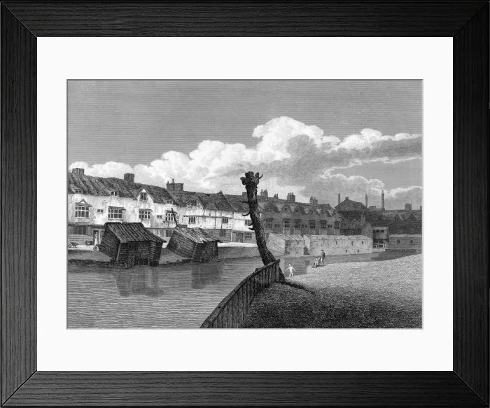 Framed Print : C16 or C17 London Houses Framed Print : C16 or C17 London Houses
