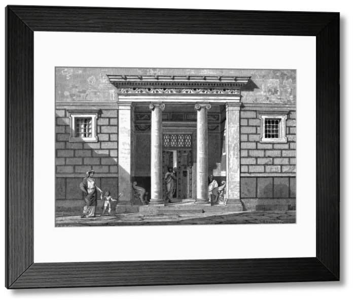 Framed Print : Greek Entrance Framed Print : Greek Entrance