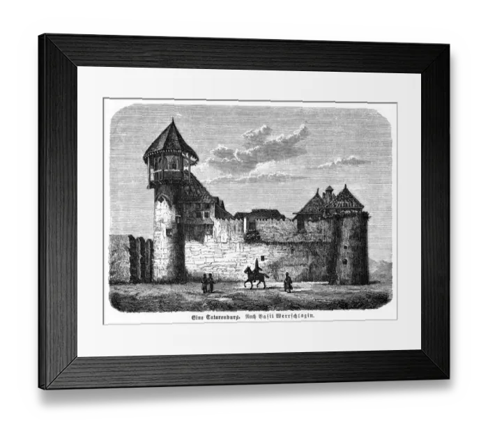 Framed Print : Tartar Fortress 1380 Framed Print : Tartar Fortress 1380