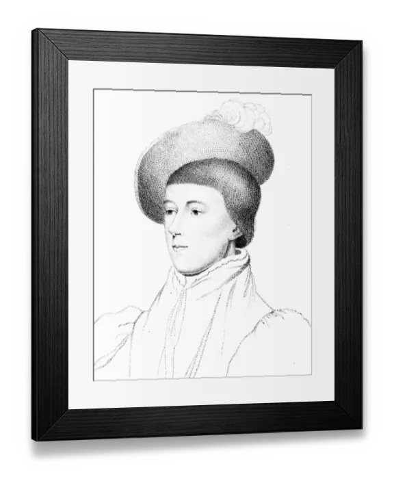 Framed Print : H Howard - Surrey - Holbein Framed Print : H Howard - Surrey - Holbein