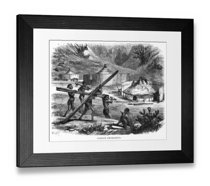 Framed Print : Bechuanaland Builders Framed Print : Bechuanaland Builders