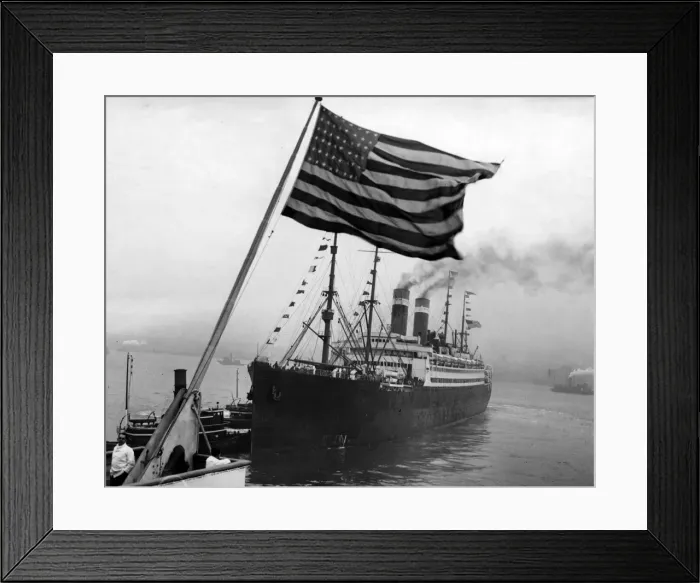 Framed Print : American Steamship 1920S Framed Print : American Steamship 1920S
