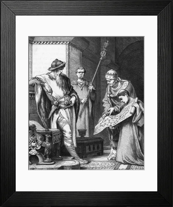 Framed Print : Charlemagne & Cathedral Framed Print : Charlemagne & Cathedral