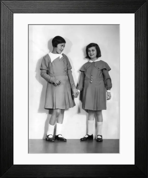 Framed Print : Girls Dresses 1920S / 30S Framed Print : Girls Dresses 1920S / 30S