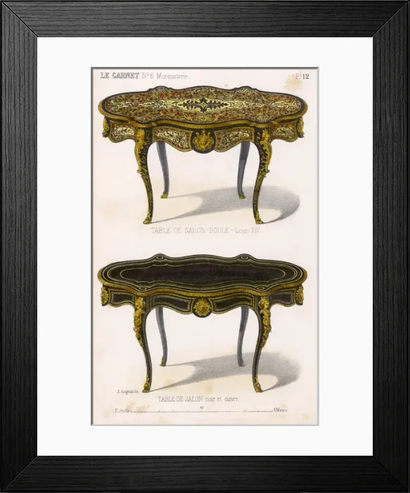 Framed Print : Two Tables De Salon Framed Print : Two Tables De Salon