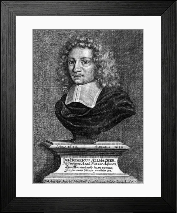Framed Print : Joh. Fried. Allmacher Framed Print : Joh. Fried. Allmacher