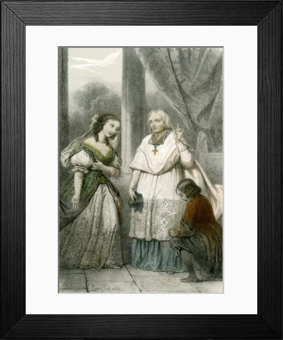 Framed Print : Bossuet Instructs Framed Print : Bossuet Instructs