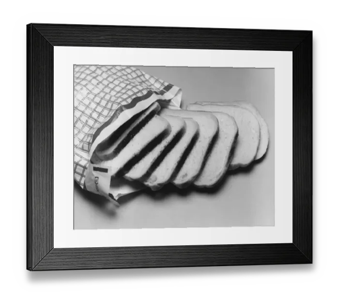 Framed Print : White Sliced Bread Framed Print : White Sliced Bread