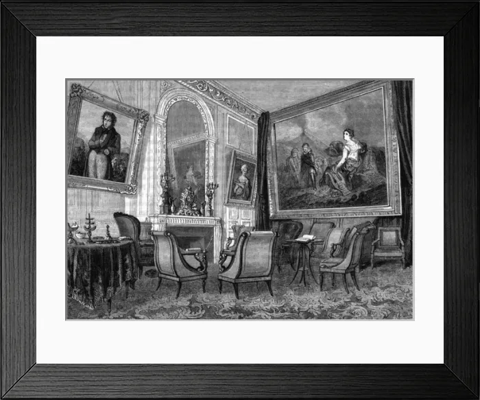 Framed Print : Salon of Mme Recamier Framed Print : Salon of Mme Recamier