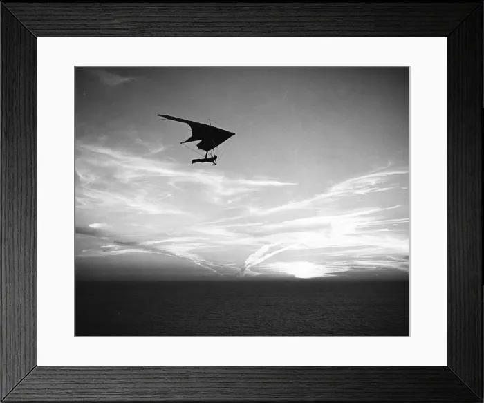 Framed Print : Hang Gliding 1970S Framed Print : Hang Gliding 1970S