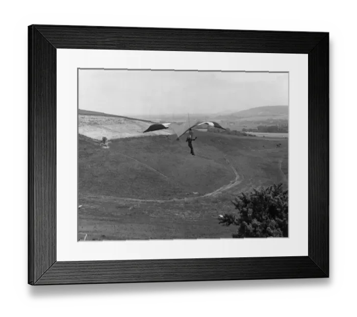 Framed Print : Hang Gliding 1970S Framed Print : Hang Gliding 1970S