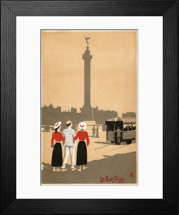 Framed Print : Paris - Bastille Monum Framed Print : Paris - Bastille Monum
