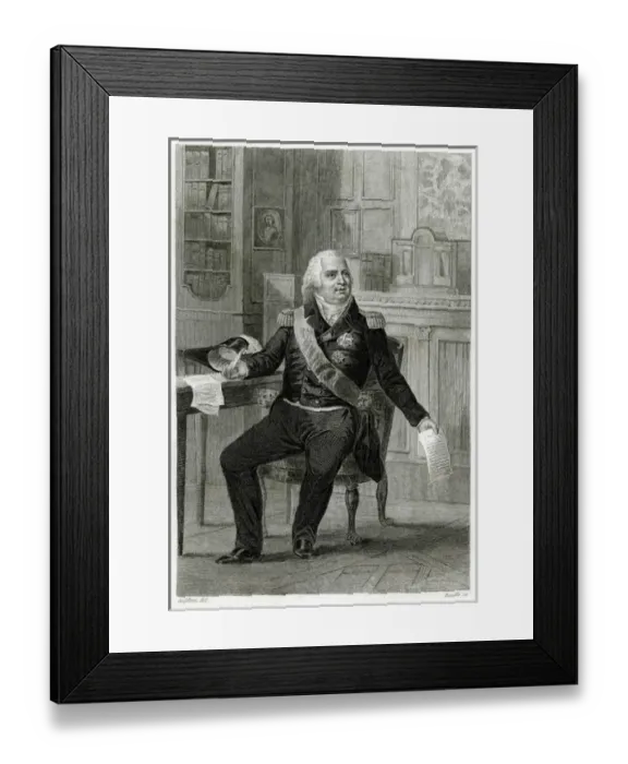 Framed Print : Louis XVIII at Desk 2 Framed Print : Louis XVIII at Desk 2
