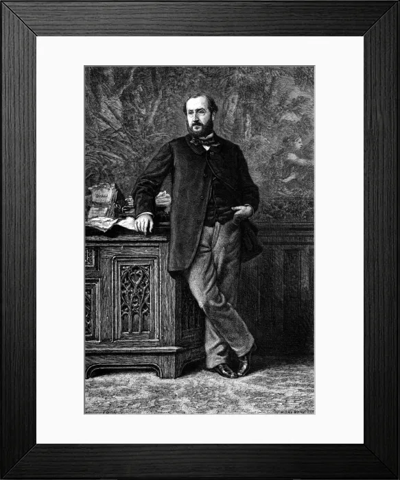 Framed Print : Emile Augier, Standing Framed Print : Emile Augier, Standing