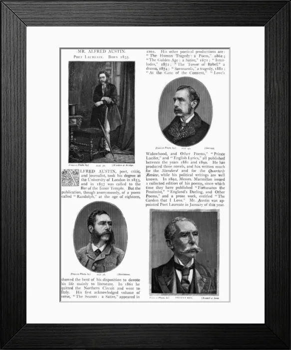 Framed Print : Alfred Austin (Strand) Framed Print : Alfred Austin (Strand)