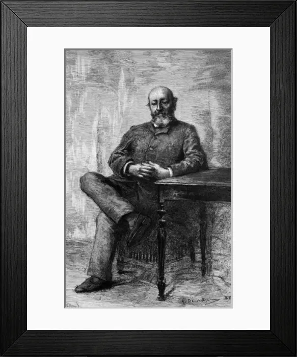 Framed Print : Emile Augier, Seated Framed Print : Emile Augier, Seated