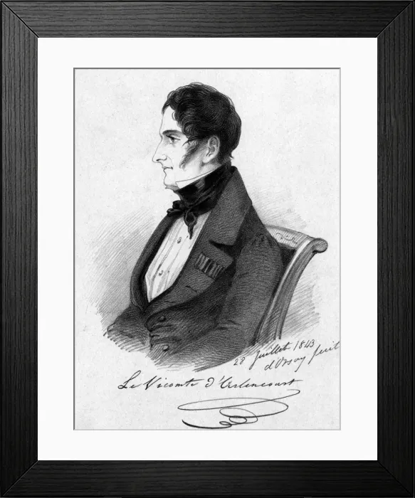 Framed Print : Charles Cte Arlincourt Framed Print : Charles Cte Arlincourt