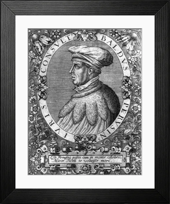 Framed Print : Petrus Baldus de Ubaldis Framed Print : Petrus Baldus de Ubaldis
