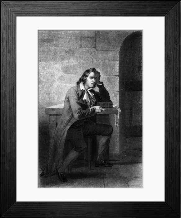 Framed Print : Babeuf in Prison Framed Print : Babeuf in Prison