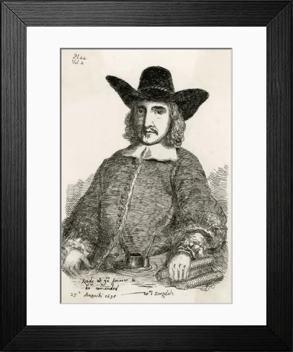 Framed Print : Sir William Dugdale 3 Framed Print : Sir William Dugdale 3