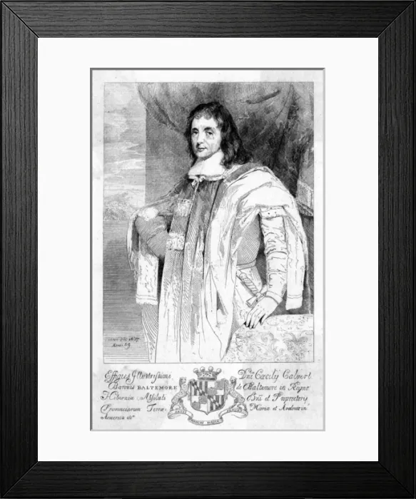 Framed Print : Cecil Calvert, first Lord Baltimore Framed Print : Cecil Calvert, first Lord Baltimore