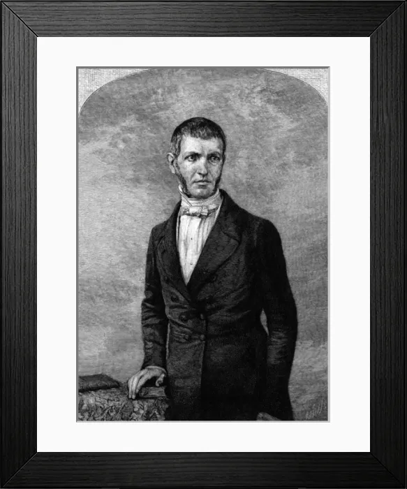 Framed Print : George Bancroft as a young man Framed Print : George Bancroft as a young man